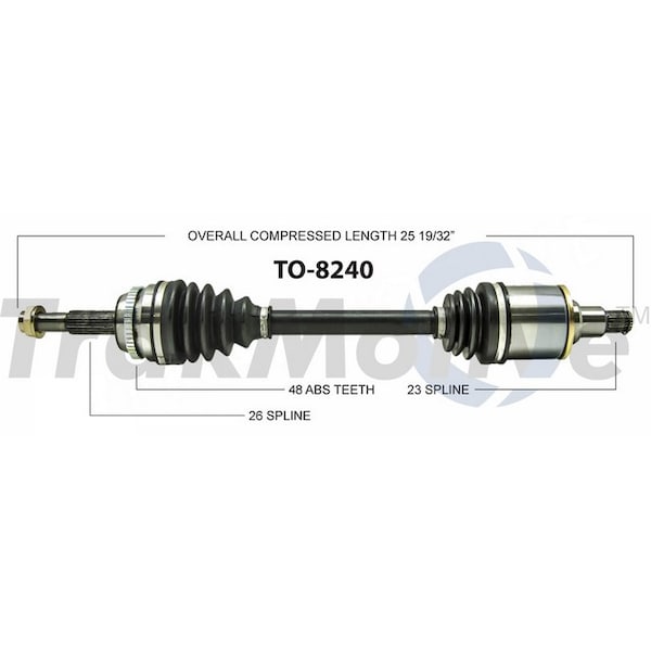 Surtrack Axle Cv Axle Shaft, To-8240 TO-8240 - main